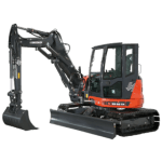 ES 95 TR Peso 9900 Kg (Cadenas goma) 10220 kg (Cadenas metal) Potenc. motor 63.2 Hp Prof. Excavac. 4570 mm