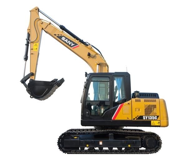 SY 135C Motor Isuzu TIER 4 Final Potencia 103 CV/2400 rpm Ancho Transporte 2.650 mm Profundidad Excavación 5.500 mm Cuchara 0,53 m3 Peso 14.900 Kg Español Inglés