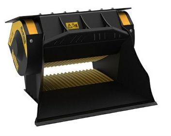 L120 S2 Máquina 2,8-7 ton Produccion 14 m3/h Capacidad carga 0,20 m3 Boca 730x250 mm Salida 15-60 mm Caudal 95 l/min Presión 200 bar Peso 950 Kg Español