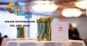 SANY OTORGA A CIBSA EL PRIMER PREMIO AL DISTRIBUIDOR DEL AÑO 2018