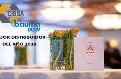 SANY OTORGA A CIBSA EL PRIMER PREMIO AL DISTRIBUIDOR DEL AÑO 2018
