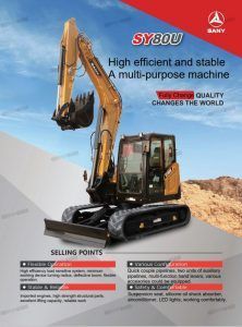 PRODUCTO NUEVO: SANY SY80U