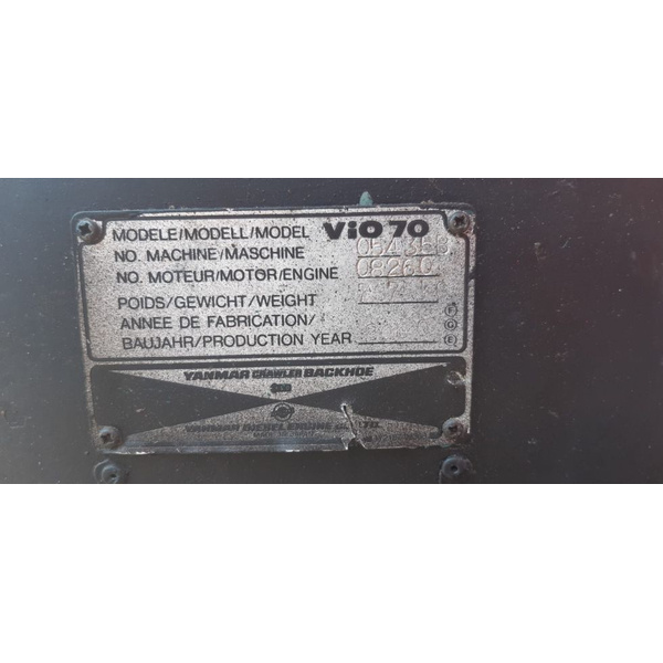 YANMAR (Japón) VIO 70 EXCAVADORAS SECTOR CONSTRUCCIÓN.