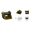 Vista técnica y medidas oficiales de la cuchara trituradora BF135.8 de MB Crusher.