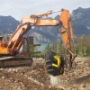 MB BF70.2 S4 montada en excavadora Volvo en entorno frío.