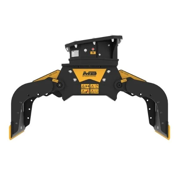 Pinza seleccionadora MB-G1500 S4 para excavadora de 20 a 30 toneladas.