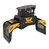 Pinza seleccionadora MB-G400 S4 compacta, ideal para manipulacion de rocalla y seleccion ligera en miniexcavadora.