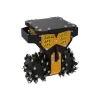 MB-R700 de MB Crusher fresando zanja profunda entre muros con precisión extrema.