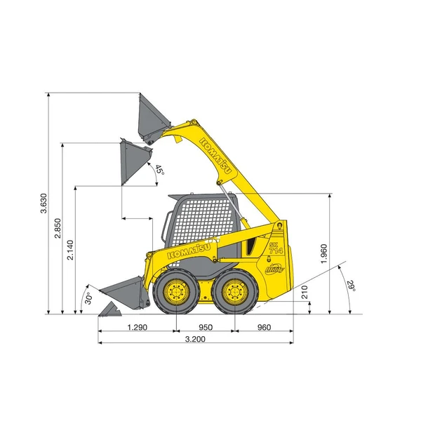 Komatsu SK714 Características - Diseño innovador y tecnología de vanguardia.
