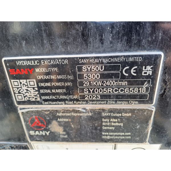 SANY SY50U PRODUCTOS VENDIDOS.
