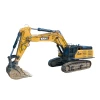 Excavadora SANY SY750H nueva con brazo monoblock, cadenas reforzadas y motor Cummins X15 ideal para trabajos de minería y gran excavación.