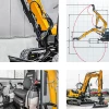 Excavadora compacta Sany SY80U, maquinaria de construcción versátil para terrenos difíciles.