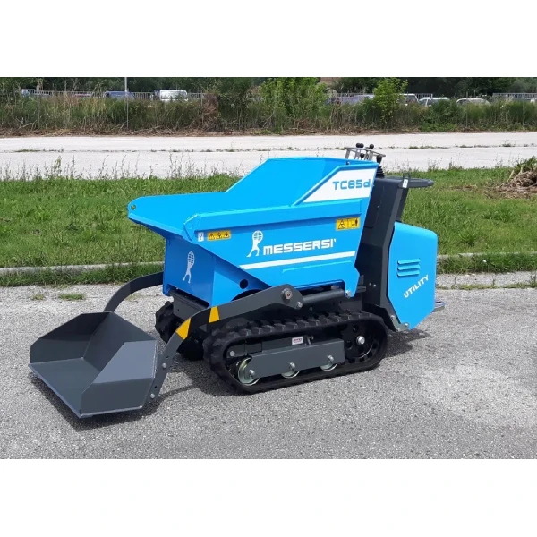 Messersi TC85 diesel mini dumper con cajón basculante elevado para construcción.