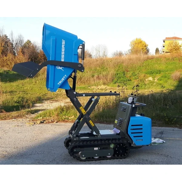 Messersi TC95 mini dumper para obra pública con sistema de autocarga.