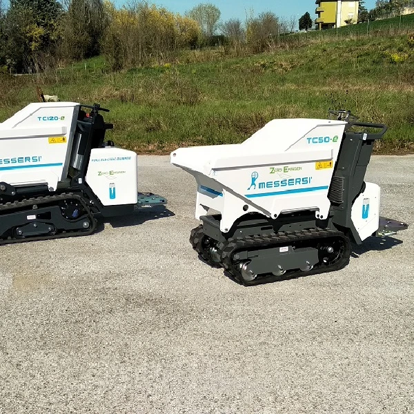 Messersi TC50e dumper eléctrico para construcción, con diseño compacto y sin emisiones.