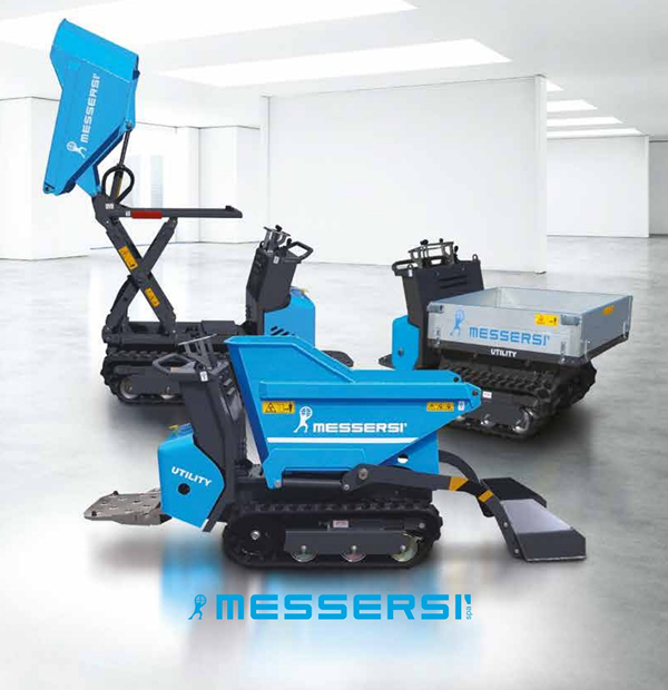 Fabricación de dumpers Messersi celebrando 25 años de innovación en maquinaria de construcción.