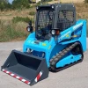 Minicargadora de cadenas Messersi CTL45, diseñada para trabajos exigentes con sistema de transmisión hidráulica.