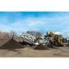 Reciclaje de residuos de construcción con la CAMS Centauro L120.56, destacando su capacidad para procesar materiales inertes y escombros.