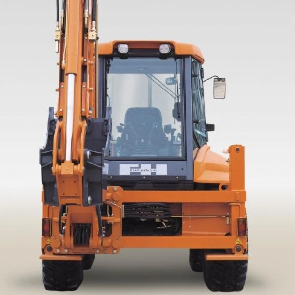 Retroexcavadora rígida usada Fiat Hitachi FB2000 Symcro para construcción, modelo 1996 de GRUPOCIBSA.