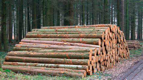 Troncos de árboles apilados en un bosque, representando la tala y la deforestación.
