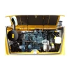 Vista del motor Yanmar STAGE V de la excavadora SANY SY95C con el compartimento abierto mostrando componentes internos.
