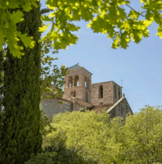 Vista del Monasterio de Món Sant Benet, lugar del evento del Gremi de Recuperació de Catalunya.