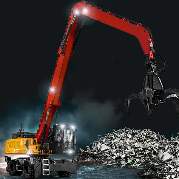 Sany SMHC45G5 manipuladora de materiales con garra para chatarra.