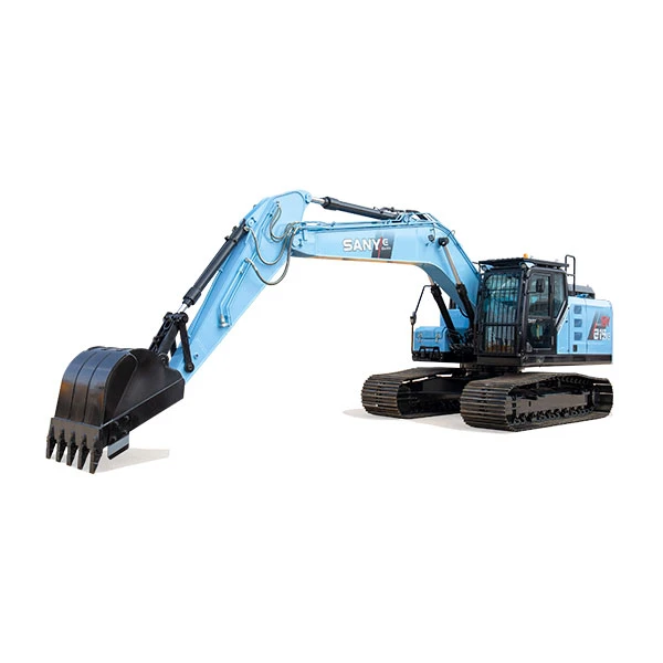 SANY SY215E Excavadora de Cadenas Eléctrica sobre fondo blanco.
