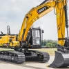SANY SY215C excavadora de cadenas con brazo monoblock.