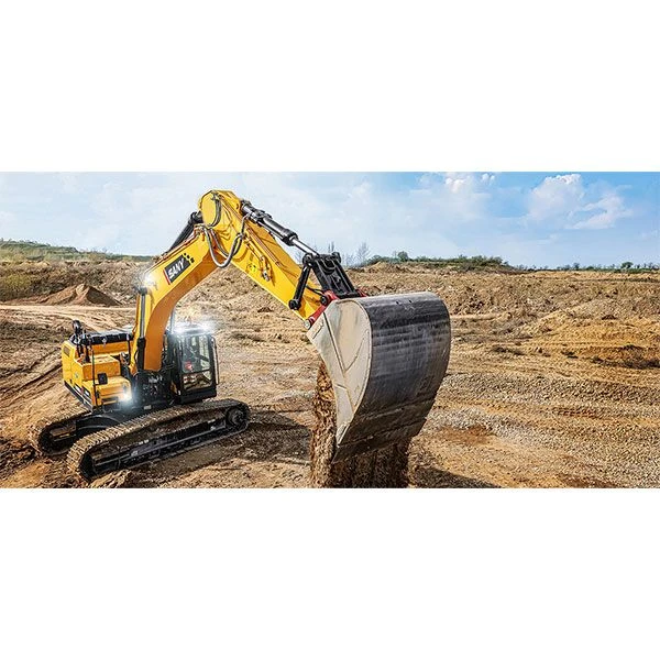 La excavadora SANY SY305C muestra su potencia y capacidad de carga trabajando en movimiento de tierras.