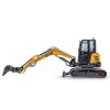 SANY SY50U mini excavadora de cadenas vista lateral.