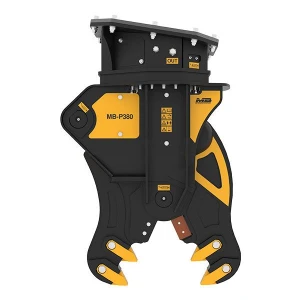 MB-P380 multiprocesador de demolición con rotación 360 grados para excavadoras compactas.