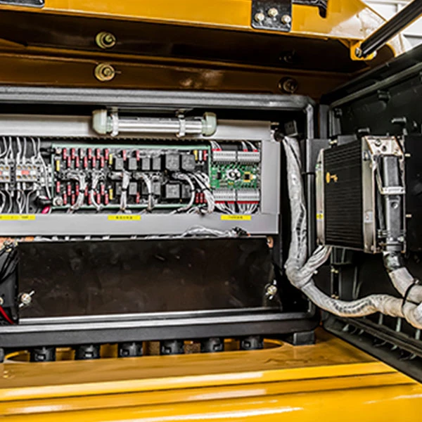 Componentes eléctricos del Reachstacker SANY con sistema inteligente de control GRUPOCIBSA.