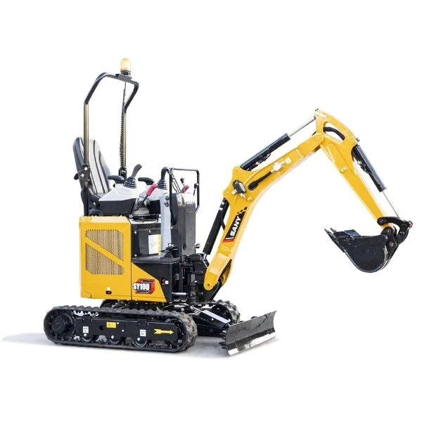 SANY SY10U miniexcavadora de cadenas con cuchilla.