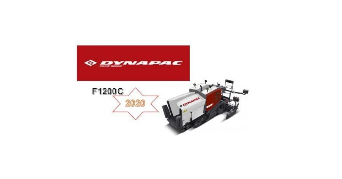 Extendedora De Asfalto DYNAPAC F1200C Con Regla V1300V, Ancho De 0,30–3,10 m Y Capacidad Teórica De 300 t/h.