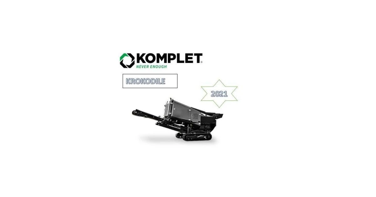 Komplet Krokodile Trituradora Móvil De Doble Eje Sobre Orugas Para Reciclado De Residuos Y Escombros.