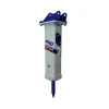 Furukawa FX35, martillo hidráulico para miniexcavadora 1,5–4 t con puntero 52 mm, caudal 24–52 l/min y presión 12–16 MPa.