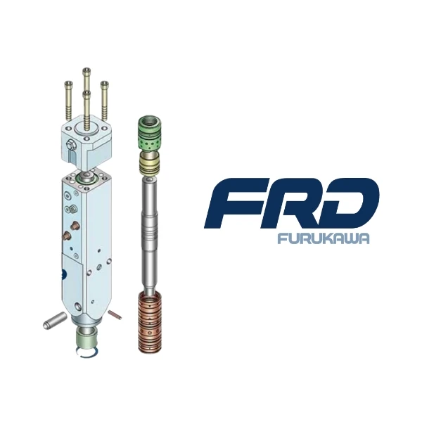 Furukawa FX15, despiece del martillo hidráulico para miniexcavadora (0,5–1,5 t), puntero 36 mm, 10–28 l/min y 10–14 MPa.