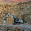 Furukawa FXJ125, FXJ175, FXJ225, FXJ275, FXJ375, FXJ475, FXJ770, FXJ1070 y FX55, FX45, FX35, FX25, FX15 trabajando con martillos hidráulicos FRD en cantera.