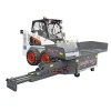 CAMS Pavijet MG7 acoplada a minicargadora como pavimentadora de asfalto compacta.