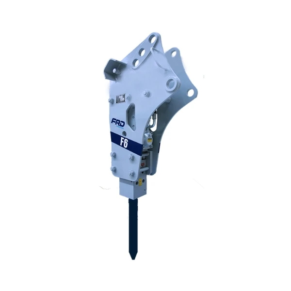 Martillo Hidráulico Furukawa F6BHL En Vista Lateral Con Puntero Montado.