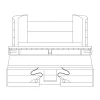 Plano Frontal Esquematico De La Pavimentadora Cams Pavijet MG6.