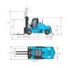Plano Tecnico De Carretilla Electrica Portuaria SANY SCP100E SCP120E SCP160E SCP250E SCP300E SCP320E SCP350E GRUPOCIBSA.