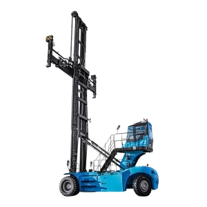 Carretilla elevadora portuaria SANY SDCE90K7E5 con mástil alto.