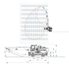 Diagrama De Alcance Y Dimensiones De La Manipuladora Eléctrica SANY SMHW40E.