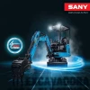 Excavadora Urbana Eléctrica SANY SY19E2 En Trabajo De Excavación Interior.