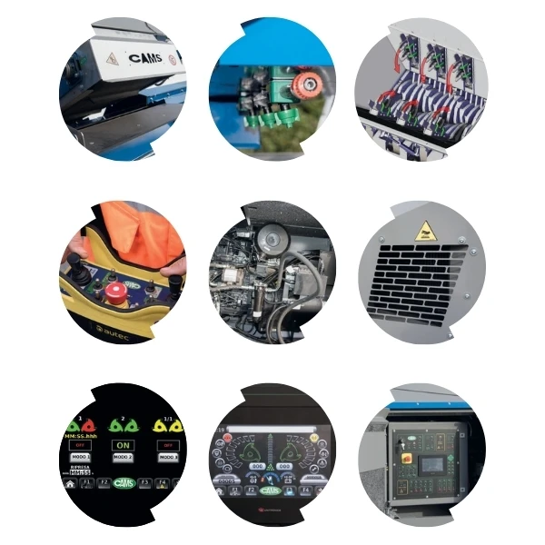 Detalles Técnicos De Trituradoras Eléctricas CAMS UTS 1500, UTS 1200, UTS 1000, UTS 750, UTM 1500, UTM 1200, UTM 1000 Y UTM 750 GRUPOCIBSA.