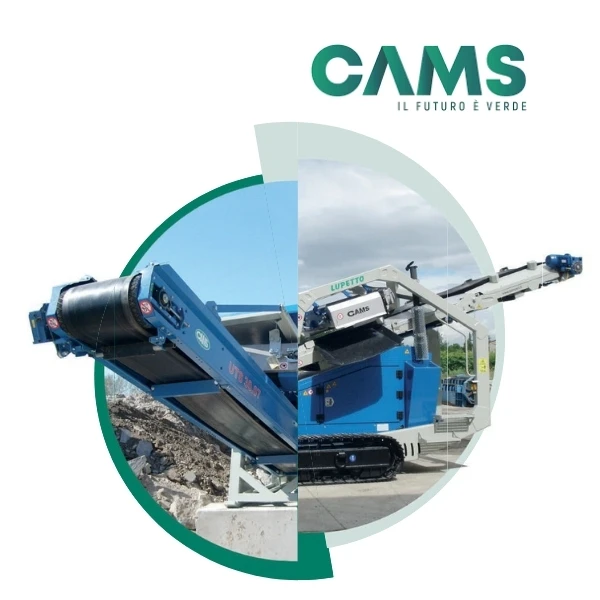 Trituradora Eléctrica CAMS UTS 1500, UTS 1200, UTS 1000, UTS 750, UTM 1500, UTM 1200, UTM 1000 Y UTM 750 Para Reciclaje Y Demolición GRUPOCIBSA.