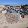 Vista de las cintas de descarga de la gama CAMS uvs 36, uvs 42, uvs 56 y uvs 25-2 generando acopios en planta de GRUPOCIBSA.