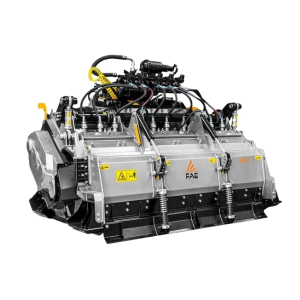 FAE MTH HP 250 en GRUPOCIBSA, trituradora multifunción para tractor 500 CV con máxima profundidad de trabajo y rotor de dientes fijos.